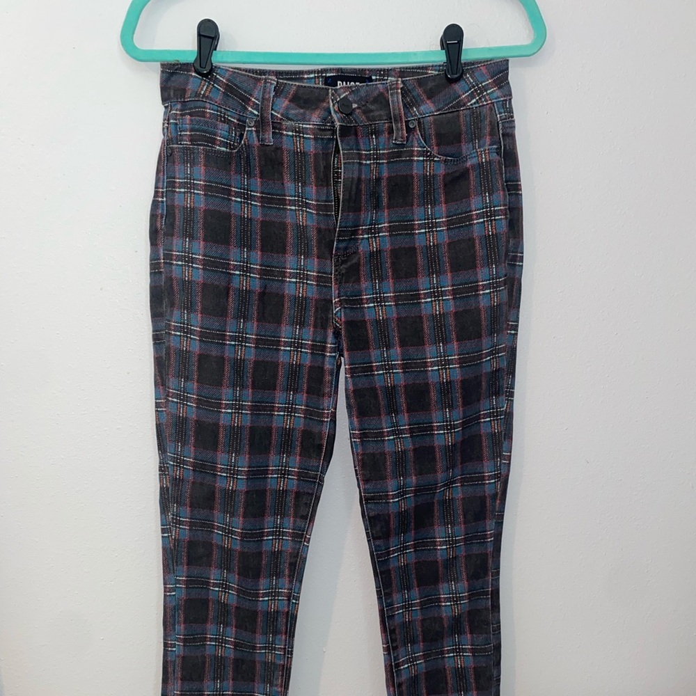 PLAID PAIGE JEANS